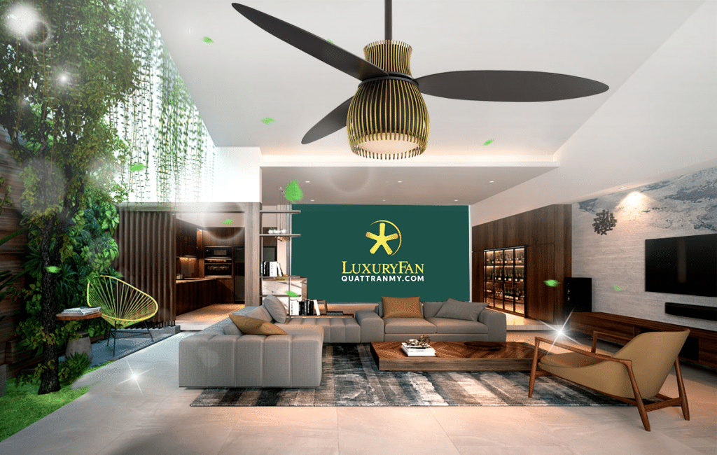 Quạt trần LuxuryFan đổi nhận diện sang màu xanh thiên nhiên