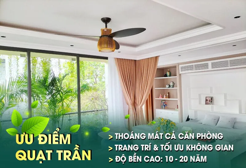 kinh nghiệm mua quạt treo trần