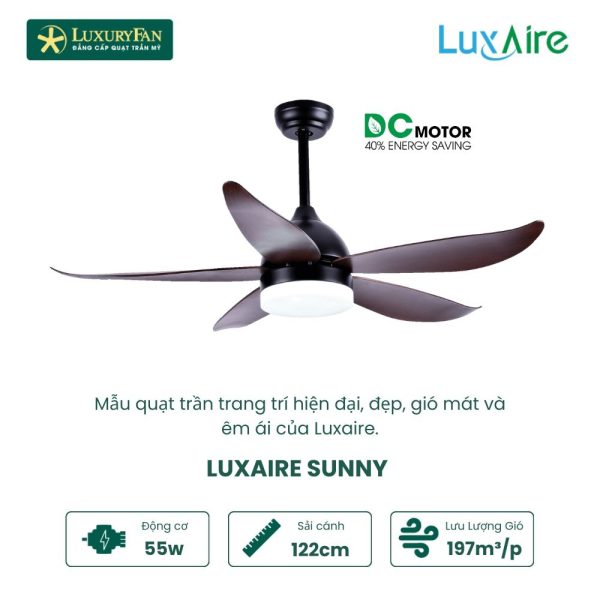 LUXAIRE-ECO SUNNY 48'' SU485BL