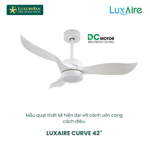 LUXAIRE CURVE 42'' CV423DCLEDWH