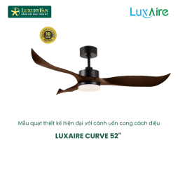 LUXAIRE CURVE 52'' CV523DCLEDBK/WG