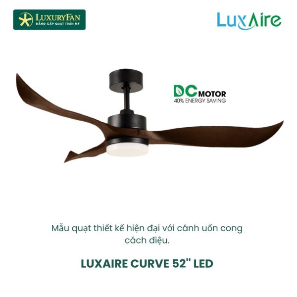 LUXAIRE CURVE 52'' CV523DCLEDWH