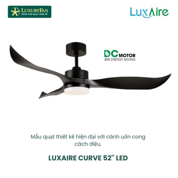 LUXAIRE CURVE 52'' CV523DCLEDBL