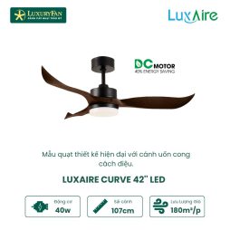 LUXAIRE-ECO CURVE 42'' CV423DCLEDBK