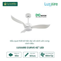 LUXAIRE-ECO CURVE 42'' CV423DCLEDWH