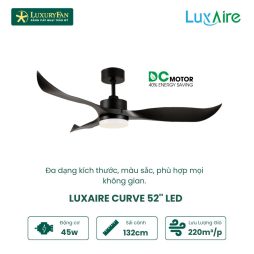 LUXAIRE-ECO CURVE 52'' CV523DCLEDBL