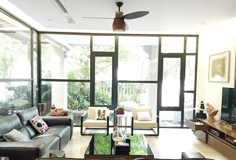 quạt trần màu đồng quạt trần 5 cánh màu đồng