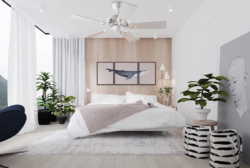8+ Mẫu Quạt Trần Màu Trắng Thiết Kế Hiện Đại, Tinh Tế