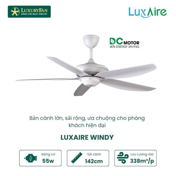 LUXAIRE-ECO WINDY WI565WH