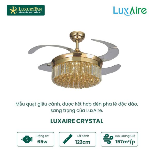 LUXAIRE CRYSTAL GOLD