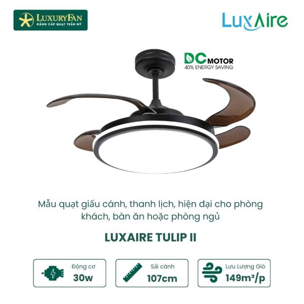 LUXAIRE-ECO TULIP II 42'' BL