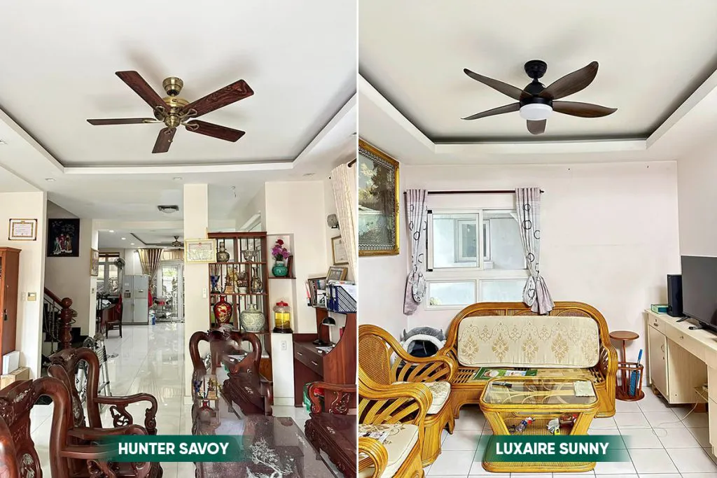 Quạt trần LuxuryFan tô điểm không gian ấn tượng