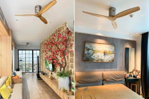 Sử dụng chất liệu cao cấp bền bỉ, giúp tăng tuổi thọ của quạt trần động cơ DC