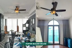 Điểm nhấn tượng với quạt Mỹ Hunter Builder