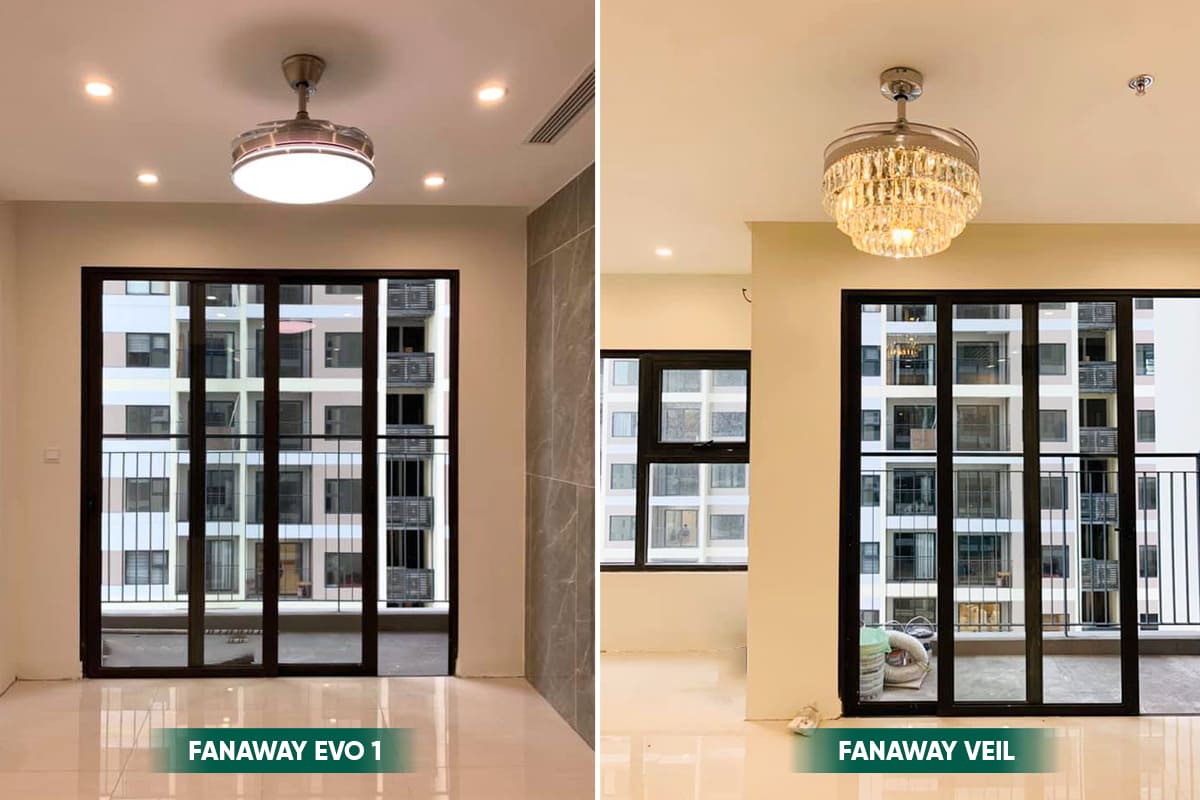 quạt trần LuxuryFan tại Vinhomes Smart City
