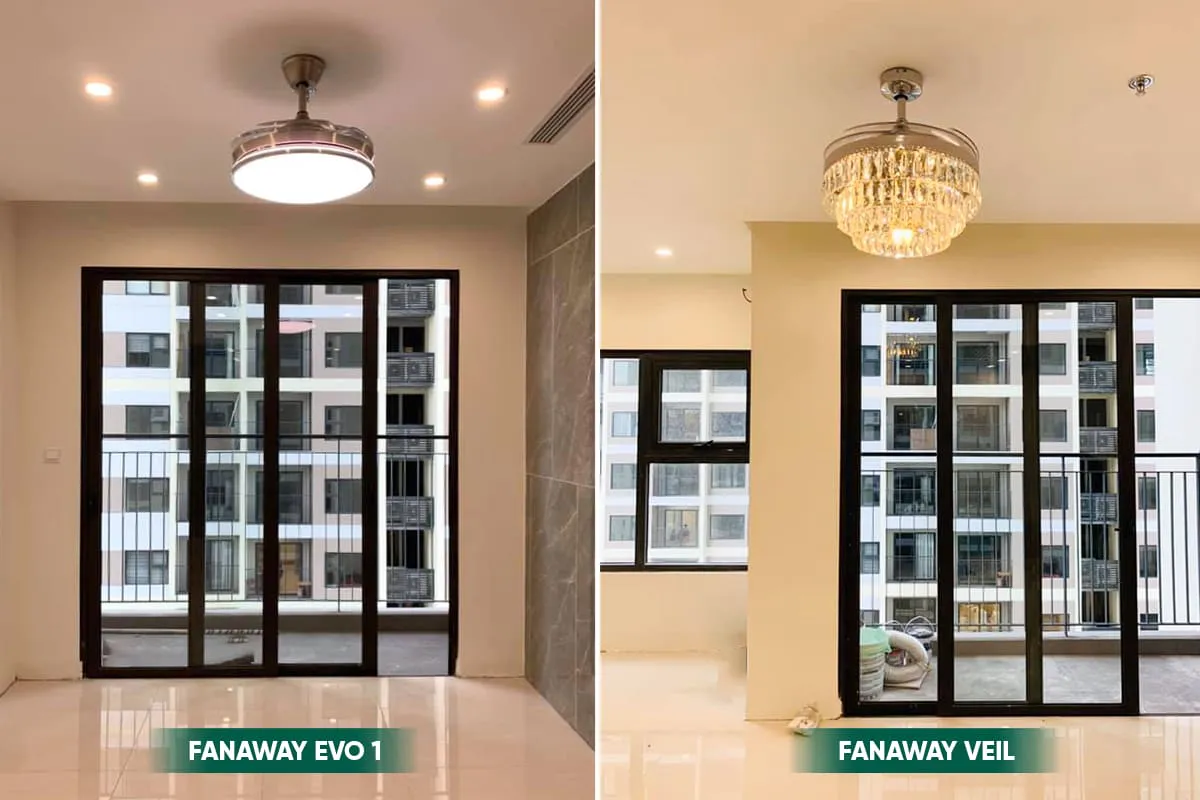 quạt trần LuxuryFan tại Vinhomes Smart City