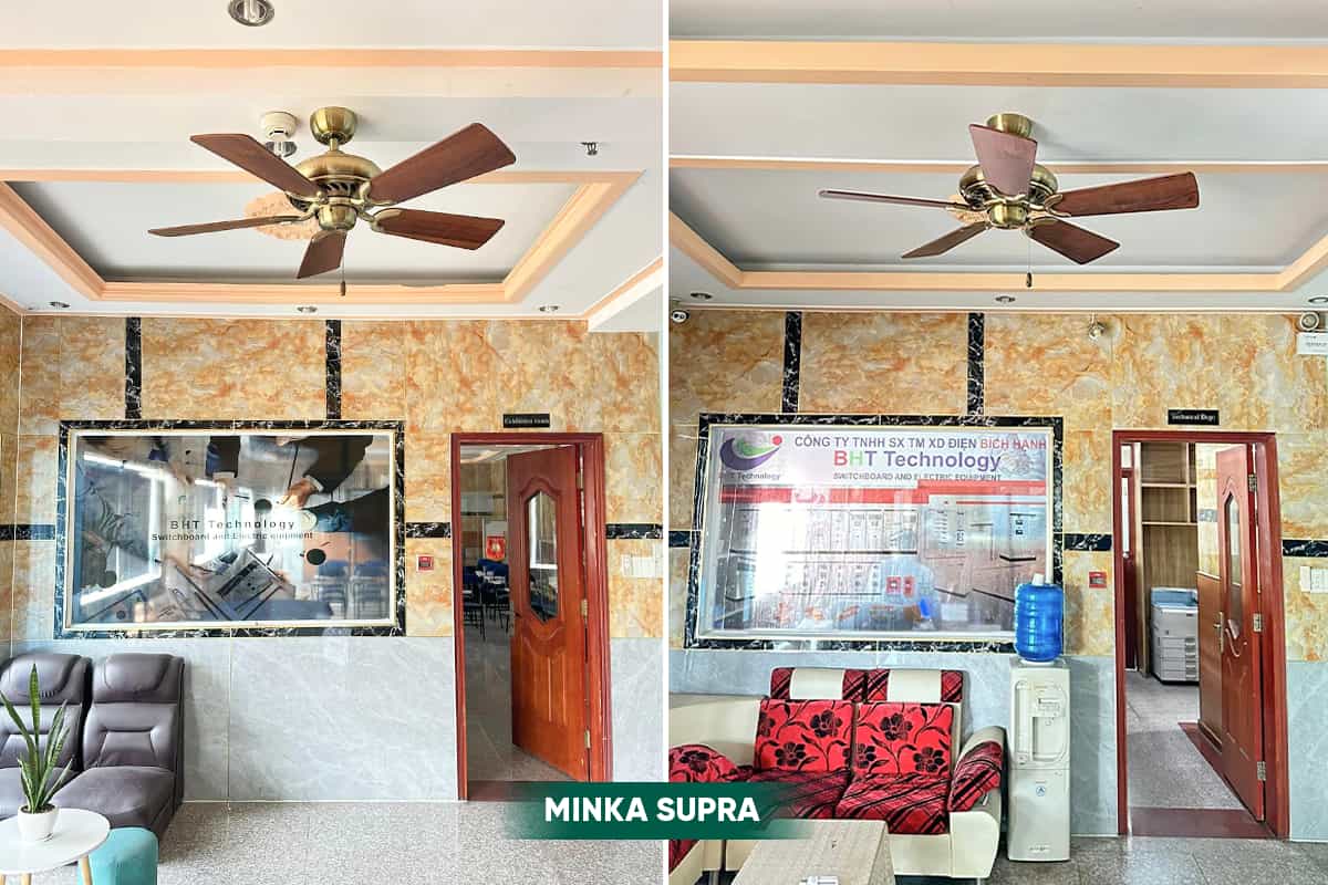 mẫu quạt trần LuxuryFan tại Vinhomes Central Park