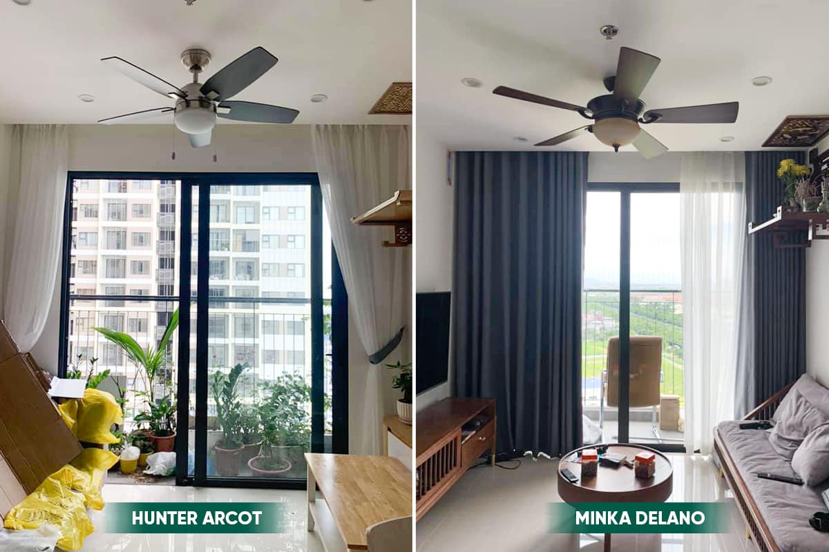 quạt trần LuxuryFan tại Vinhomes Smart City