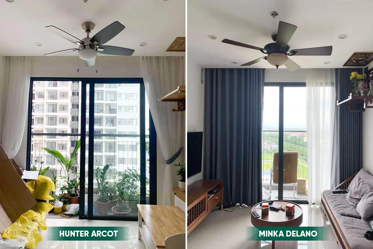 quạt trần LuxuryFan tại Vinhomes Smart City