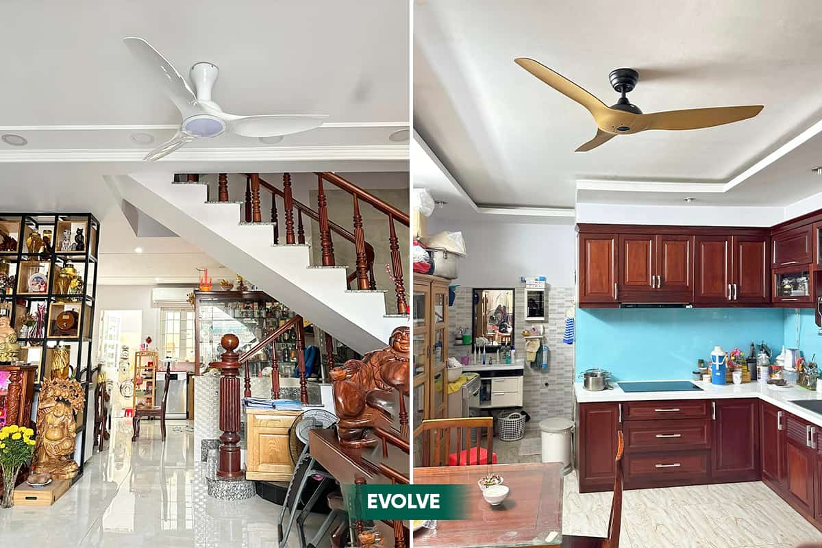 quạt trần luxuryfan tại Vinhomes Central Park