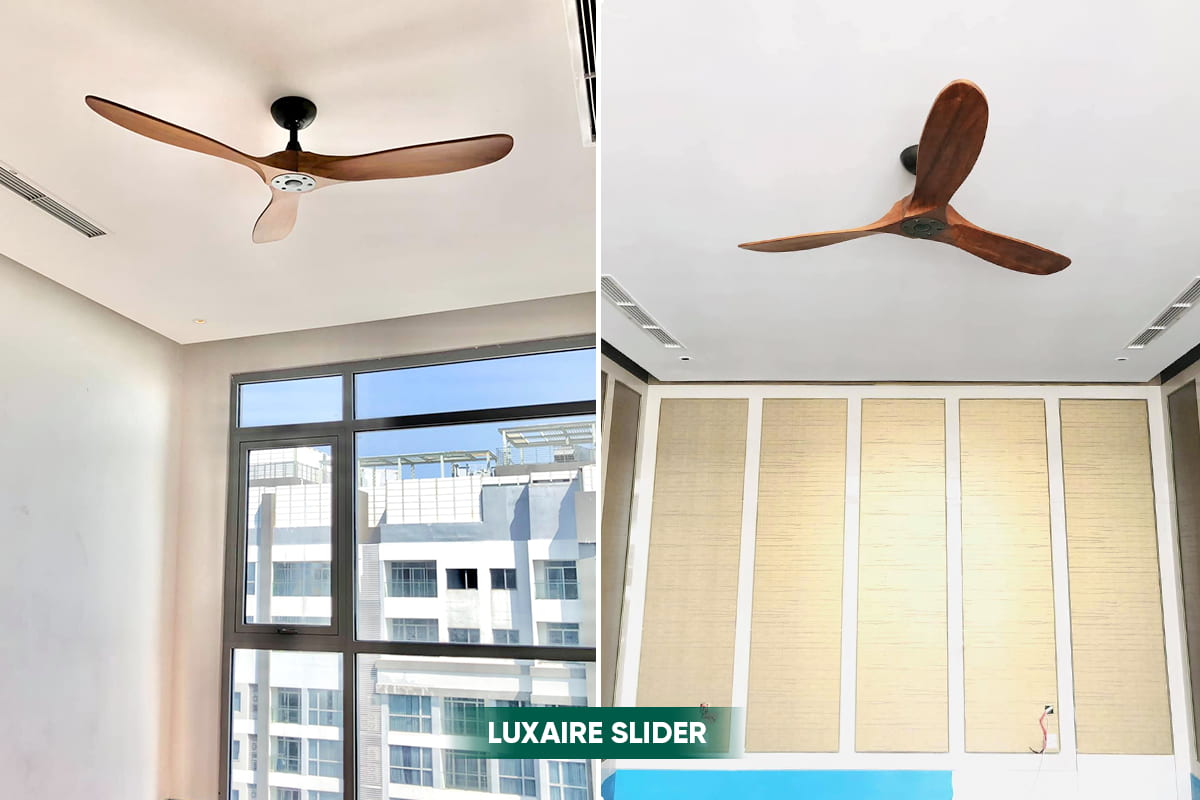 mẫu quạt trần LuxuryFan tại Vinhomes Central Park