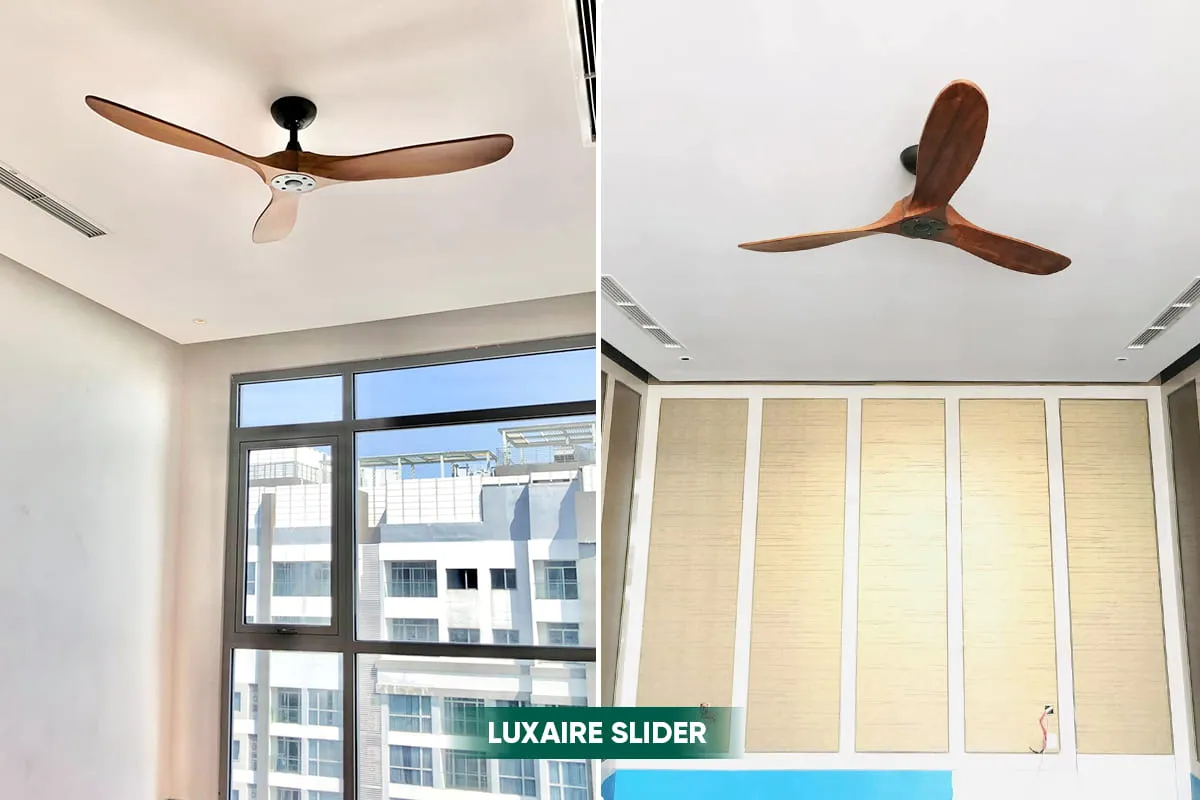 mẫu quạt trần LuxuryFan tại Vinhomes Central Park