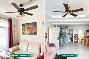 Quạt trần LuxuryFan tô điểm không gian phòng khách sang trọng