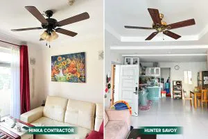 Quạt trần LuxuryFan tô điểm không gian phòng khách sang trọng
