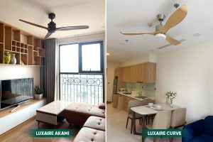 Quạt trần 3 cánh vân gỗ phong cách, đẳng cấp được yêu thích tại Saigon Riverside