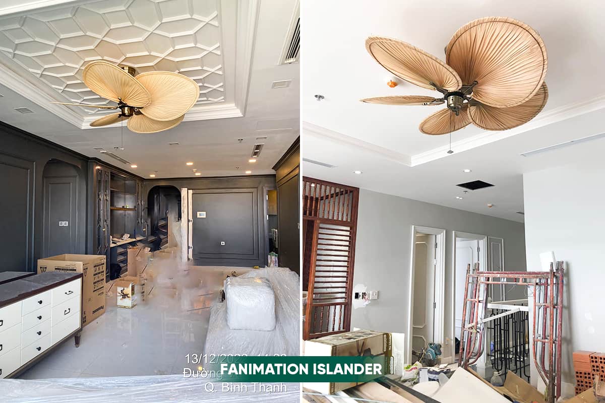 quạt trần luxuryfan tại Vinhomes Central Park
