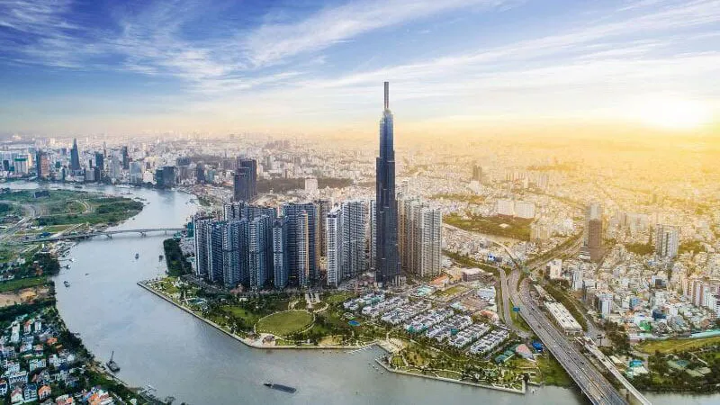 mẫu quạt trần LuxuryFan tại Vinhomes Central Park