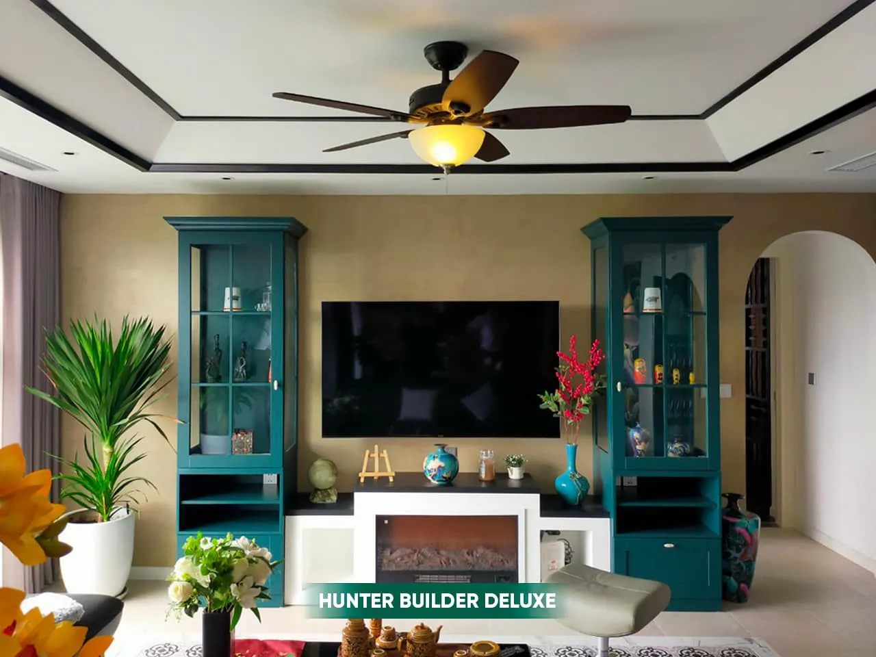 Tô điểm với quạt trần Mỹ Hunter Builder Deluxe 