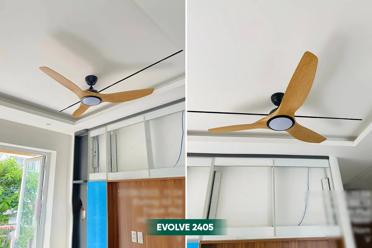 Quạt trần Mỹ Evolve tại nhà phố Khang Điền