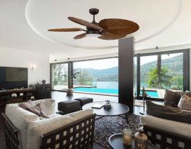 Quạt trần Indochine – Điểm nhấn tinh tế cho không gian phong cách Đông Dương
