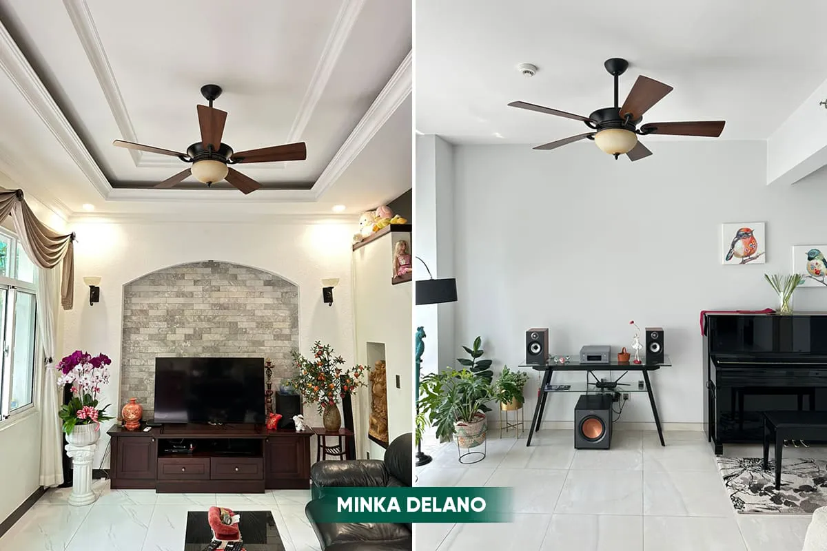 Mẫu quạt thương hiệu Mỹ phong cách tân cổ điển
