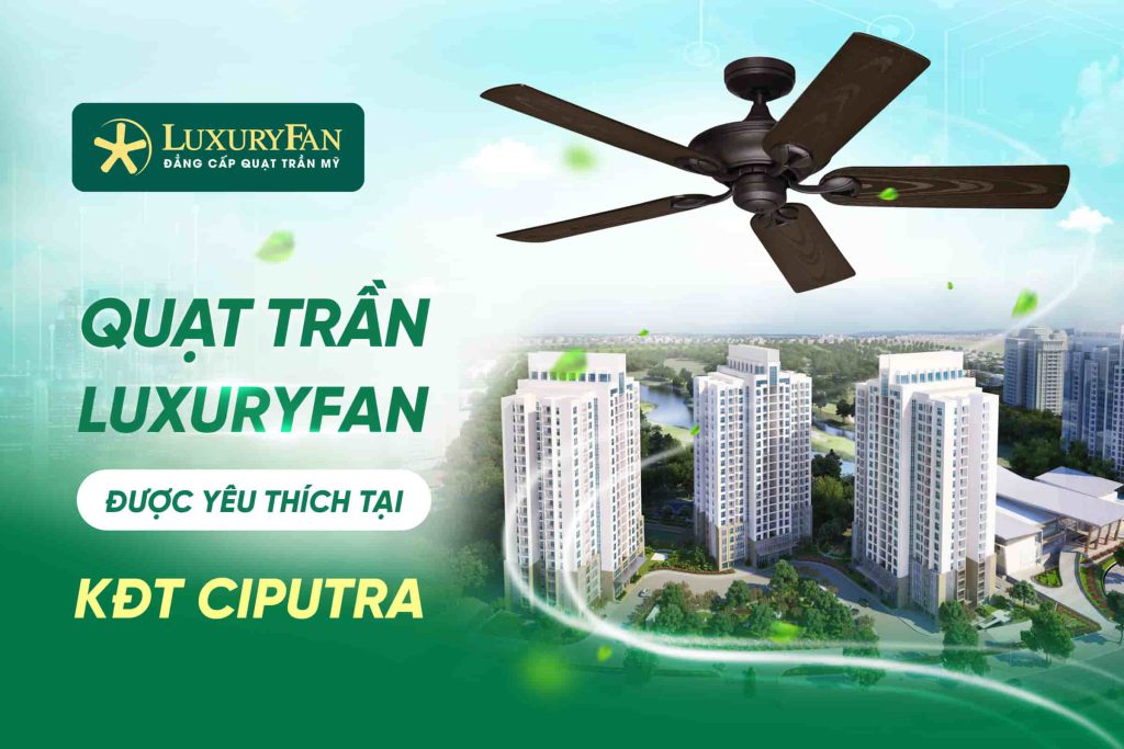 55+ Mẫu Quạt Trần LuxuryFan Được Yêu Thích Tại Khu Đô Thị Ciputra