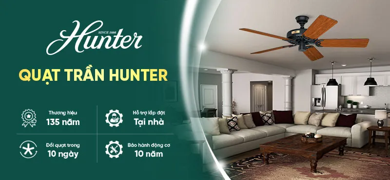quạt trần hunter