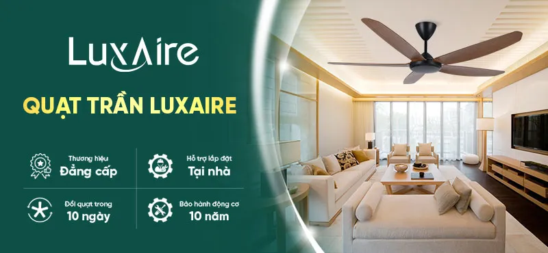 quạt trần đài loan Luxaire