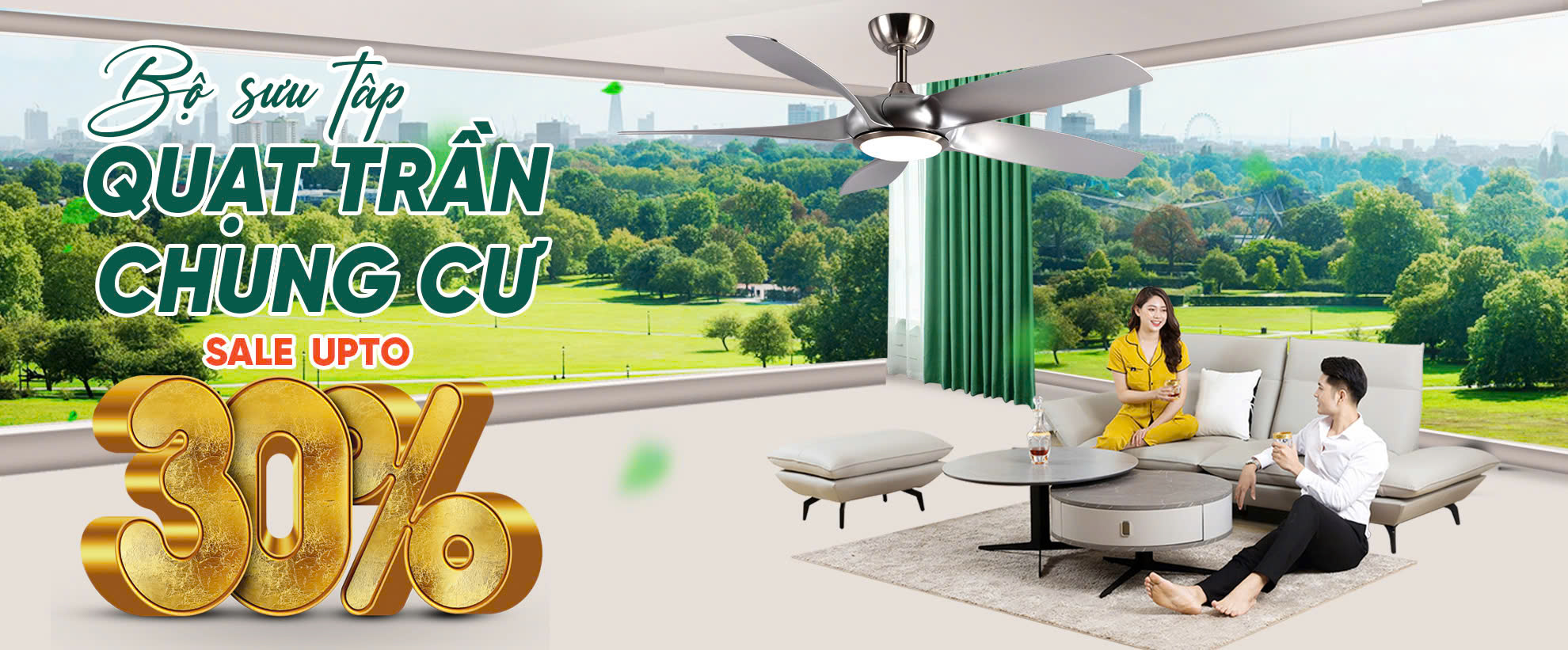 Banner bộ sưu tập quạt trần chung cư