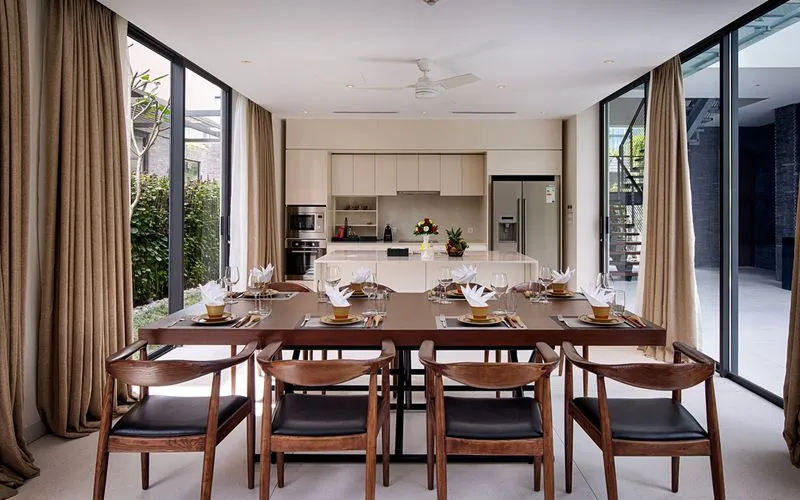 Điểm xuyết không gian nghỉ dưỡng sáng tối giản