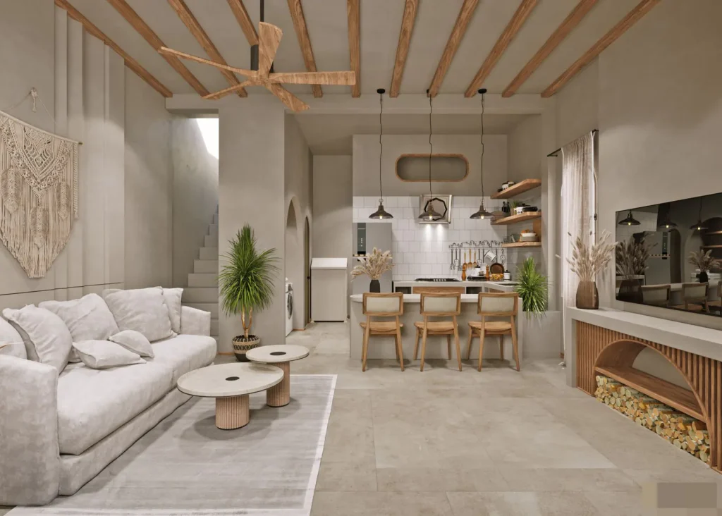 Phong cách Wabi Sabi được yêu thích bởi vẻ đẹp nhẹ nhàng, mộc mạc và cảm giác thư thái mà không gian mang lại.