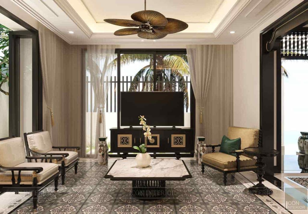 quạt trần Indochine trở thành một lựa chọn phù hợp để hoàn thiện không gian