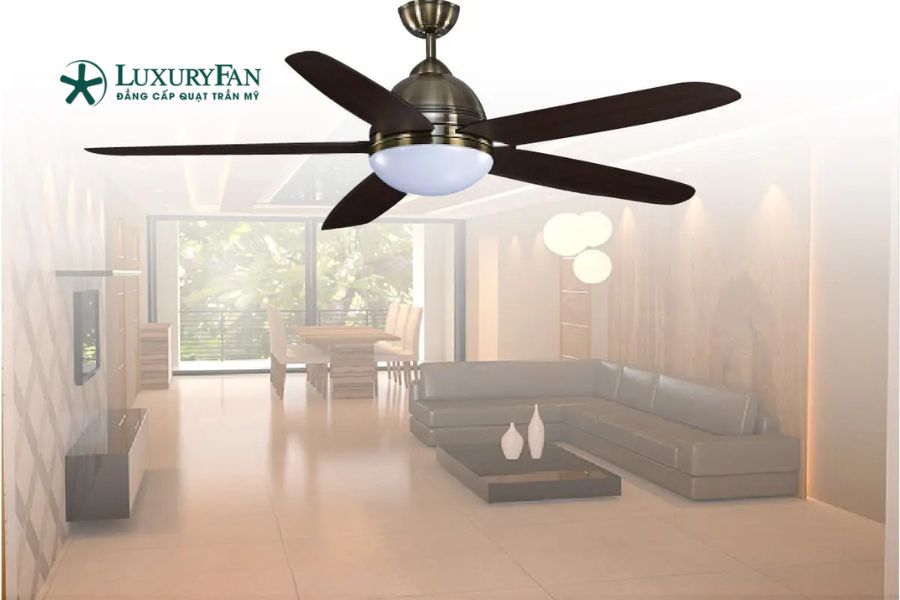 Điểm nổi bật của quạt trần Đài Loan 5 cánh nằm ở độ bền cao, khả năng vận hành ổn định và hiệu suất làm mát tốt