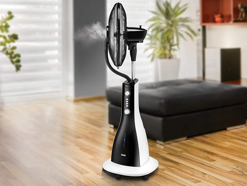 Quạt phun sương sử dụng công nghệ phun sương áp suất cao để tạo ra các hạt nước siêu mịn phân tán vào không khí