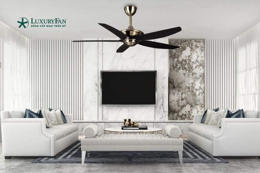 Quạt trần 5 cánh thường phù hợp với người ưu tiên trải nghiệm và thẩm mỹ.