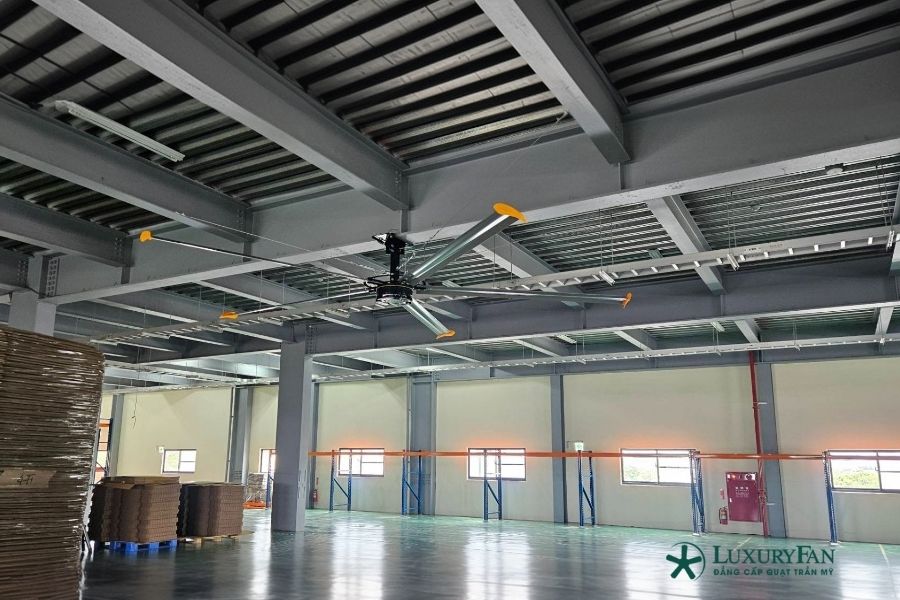 quạt trần công nghiệp nổi lên như một lựa chọn tối ưu cho các siêu thị và phòng trưng bày sản phẩm