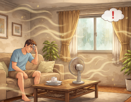 Không khí trong nhà kém lưu thông: Nguyên nhân & cách cải thiện hiệu quả với quạt trần