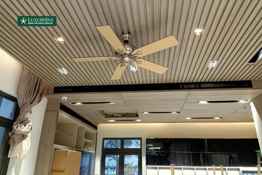 quạt trần giúp tăng cường lưu thông không khí