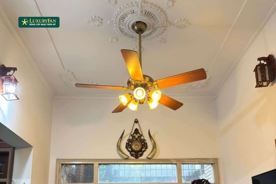 Trong các không gian cao cấp hoặc mang tính cá nhân hóa cao, quạt trần không chỉ là thiết bị mà còn được xem như một tác phẩm thiết kế