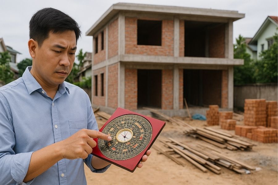 Bên cạnh các hướng tốt, phong thủy xây nhà chỉ ra 4 hướng đại kỵ ứng với mỗi mệnh trạch.